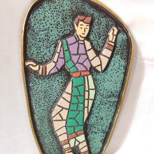 Dayagi Israel Brass Wall Art Mosaic Plaque